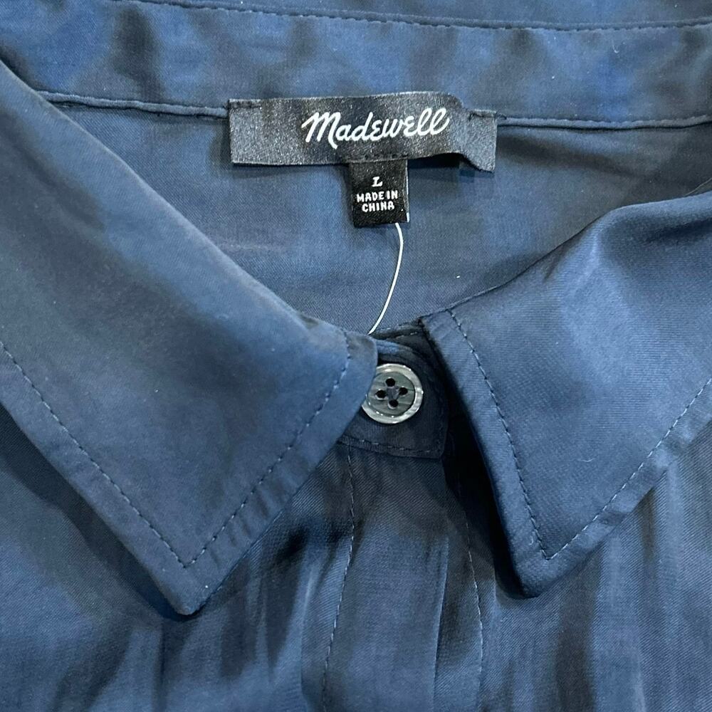 Nwt Madewell Button-Front Utility Shirtdress In S… - image 4